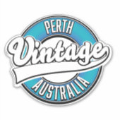 Perth Australië vintage logo Sticker (Voorkant)