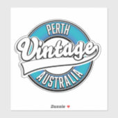 Perth Australië vintage logo Sticker (Vel)