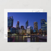 Perth, Australische cityscape foto Briefkaart (Voorkant / Achterkant)