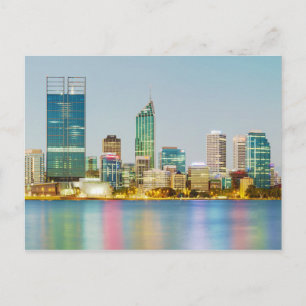 Perth CBD uit Mill Point Perth Western Australië Briefkaart