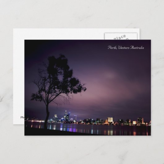 Perth City Lights Briefkaart (Voorkant / Achterkant)