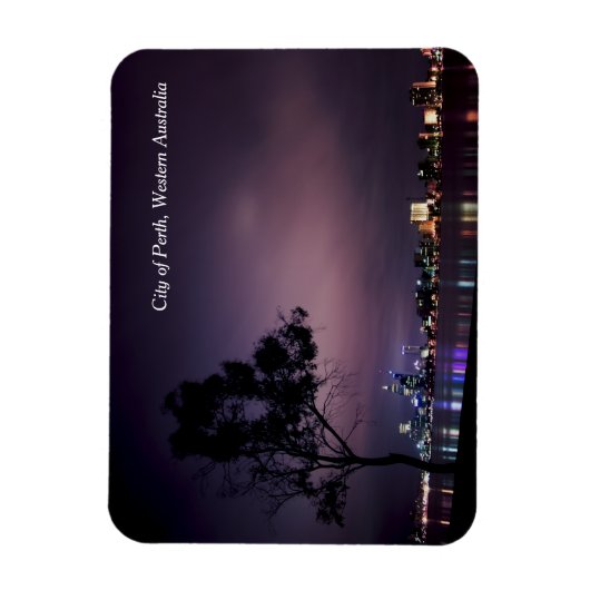 Perth City Lights van South Perth Foreshore Magneet (Verticaal)