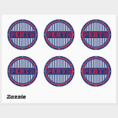 Perth City Pride Embleem – Australische identiteit Ronde Sticker (Vel)