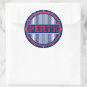 Perth City Pride Embleem – Australische identiteit Ronde Sticker (Tas)