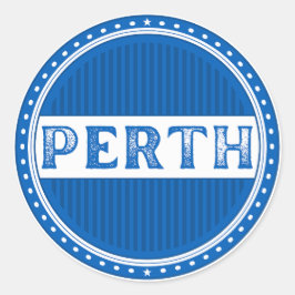 Perth City Pride Embleem – Schotse identiteit Ronde Sticker