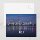 Perth City Skyline Briefkaart (Voorkant / Achterkant)