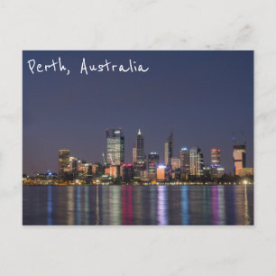 Perth city skyline briefkaart