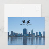 Perth City Skyline op overdag Briefkaart (Voorkant / Achterkant)