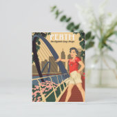 Perth, de Elizabeth Quay Bridge, Australië Briefkaart (Staand voorkant)