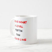 Perth-fan, trouwe koffiemok (Voorkant links)