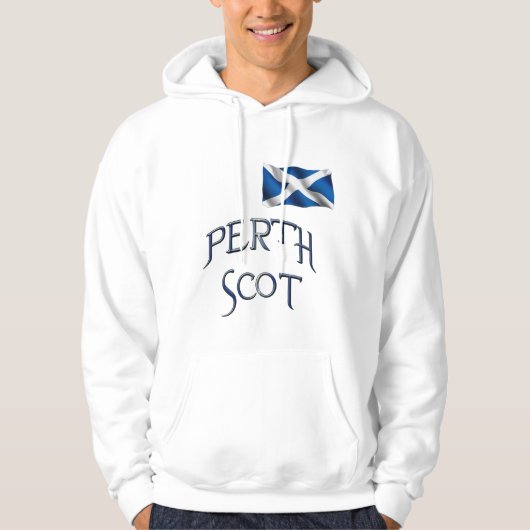 Perth Flag of Scotland Patriotic Hoodie (Voorkant)
