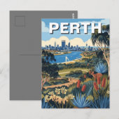 Perth King's Park Travel Briefkaart (Voorkant / Achterkant)