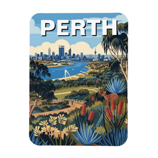 Perth King's Park Travel Magneet (Verticaal)