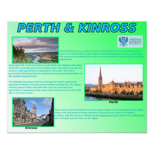 Perth & Kinross Foto Afdruk (Voorkant)