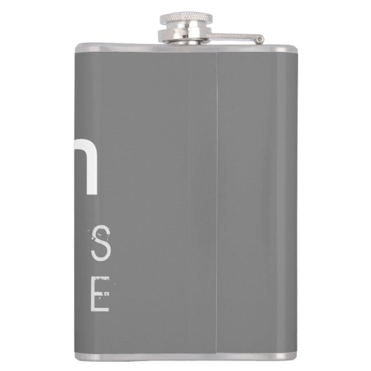 Perth Latitude en Lengtegraad Heupfles (Achterkant)