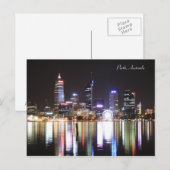 Perth Night Skyline - Briefkaart (Voorkant / Achterkant)