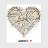 Perth Ontario  kaart Sticker (Vel)