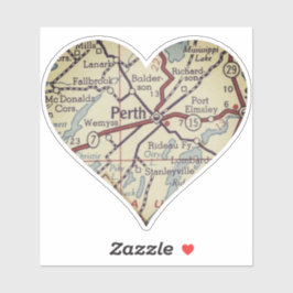Perth Ontario  kaart Sticker