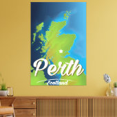 Perth Schotland Reisposter Canvas Afdruk (Insitu (Woonkamer))