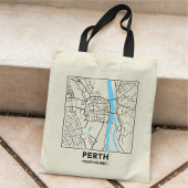 Perth, Schotland Stadskaart Boodschappentas Tote Bag