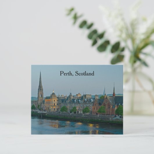 Perth Scotland Night Scene Briefkaart (Staand voorkant)
