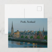 Perth Scotland Night Scene Briefkaart (Voorkant / Achterkant)