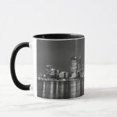 Perth Skyline Australia Classic Black White Foto Mok (Links)