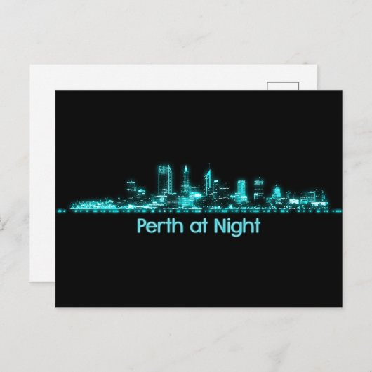 Perth Skyline Briefkaart (Voorkant / Achterkant)