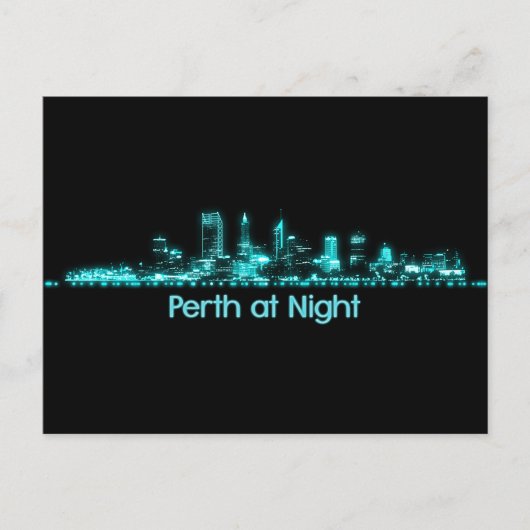 Perth Skyline Briefkaart (Voorkant)