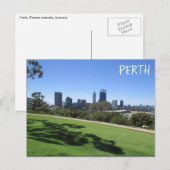 perth skyline park briefkaart (Voorkant / Achterkant)