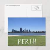 Perth Skyline Water Briefkaart (Voorkant / Achterkant)