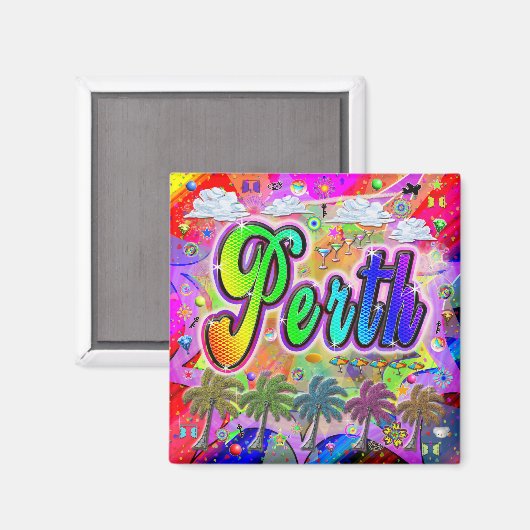 Perth Vista Express-magneet Magneet (Voorkant / Achterkant)
