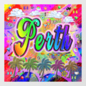 Perth Vista Express Ruitsticker Raamsticker (Vel)