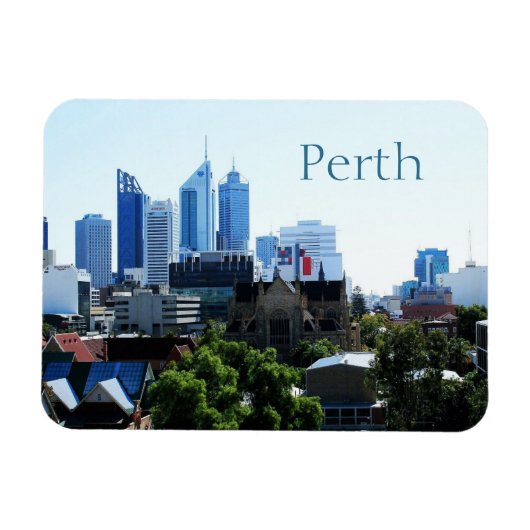 Perth, West Australië, Skyline Magneet (Horizontaal)