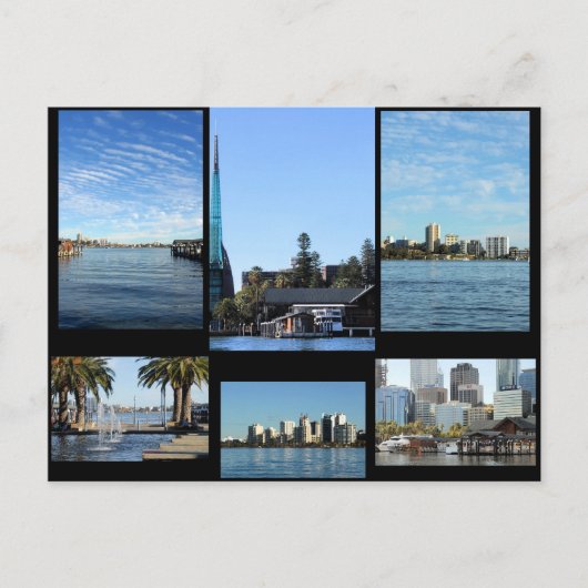 Perth Western Australia Briefkaart (Voorkant)