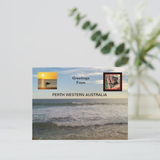 Perth Western Australië Briefkaart (Staand voorkant)