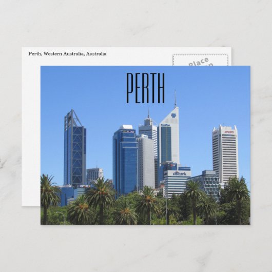 perth western australië briefkaart (Voorkant / Achterkant)