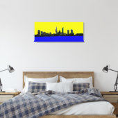 Perth Western Australië skyline canvas kunstdruk Afdruk (Insitu (Slaapkamer))