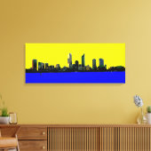 Perth Western Australië skyline canvas kunstdruk Afdruk (Insitu (Woonkamer))