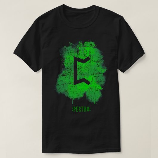 Pertho Rune Green T-shirt (Design voorkant)