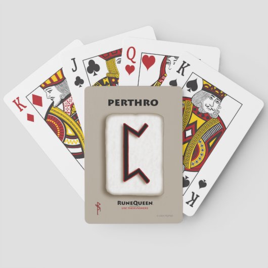 Perthro Rune is already in Dutch, the translation  Pokerkaarten (Achterkant)