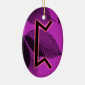 Perthro Viking Rune Yule Ornament - Karma! (Rechts)