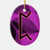Perthro Viking Rune Yule Ornament - Karma! (Voorkant)