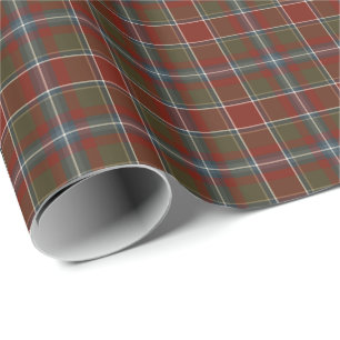 Perthshire Scotland Weathered Tartan Cadeaupapier