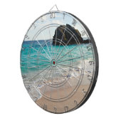 Pertty strand Turquoise Ocean Dartbord (Voorkant Rechts)