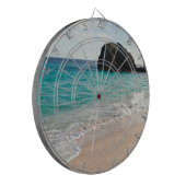 Pertty strand Turquoise Ocean Dartbord (Voorkant Links)