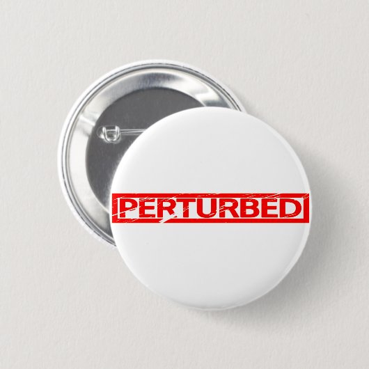 Perturbed Stamp Ronde Button 5,7 Cm (Voorkant /achterkant)