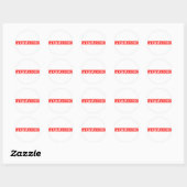 Perturbed Stamp Ronde Sticker (Vel)