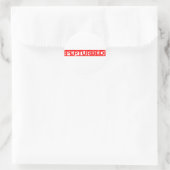 Perturbed Stamp Ronde Sticker (Tas)