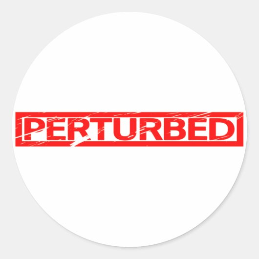 Perturbed Stamp Ronde Sticker (Voorkant)